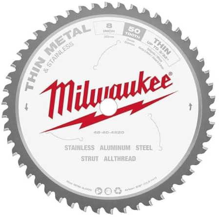 Milwaukee Endurance Metal Steel Cutting Circular Saw Blade 203mm 50T 15.8mm