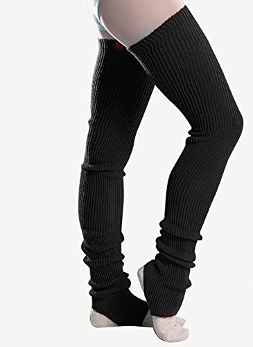 Stulpen für Ballett und Tanz (schwarz, lang (65 cm))