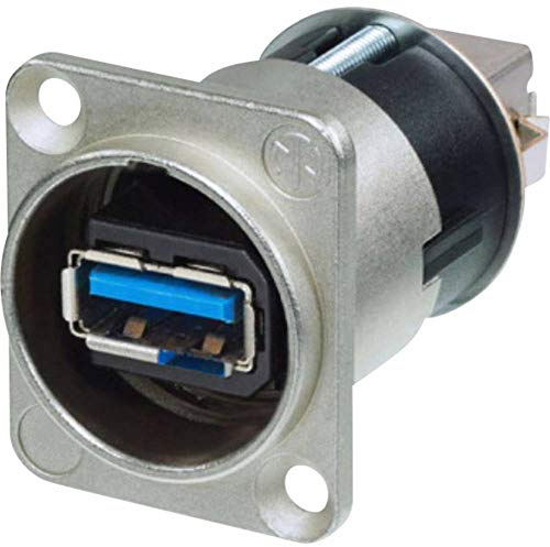 Best Price Square Neutrik Reversible USB-Durchfuehrung 3.0 Buchse, Einbau Durchfuehrung NAUSB3 Inhalt: 1St.