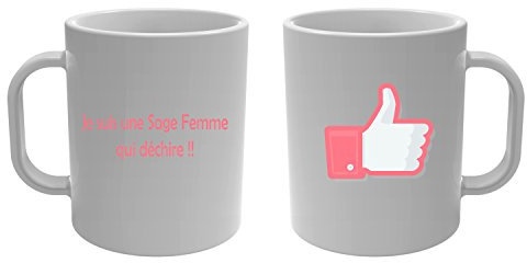 YONACREA - Mug Tasse - Je suis une Sage Femme qui déchire !!