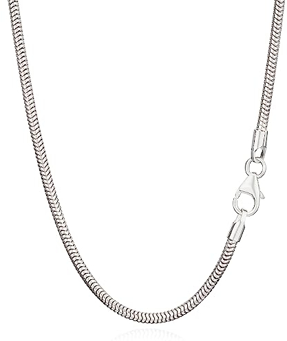 NKlaus 80cm Schlangenkette 925 Silber elegante Halskette Breite: 1,9mm Collier 11,7g schwer 5938