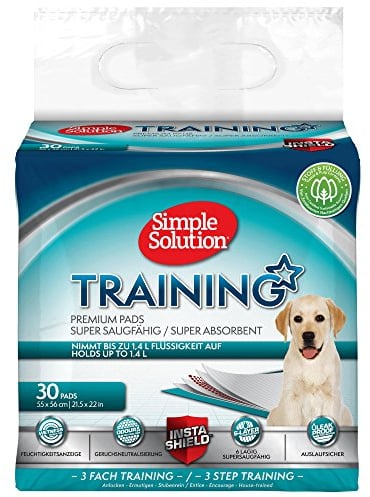 Simple Solution Absorbierende Premium Hunde- und Welpentrainingspads - Packung mit 30 Stück