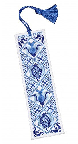Textile Heritage Delft Blue Bookmark Cross Stitch Kit