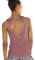 icyzone Damen Yoga Sport Top Rückenfrei Fitness Shirt Ärmellos Leichte Training Tank Tops (S, Mocha)