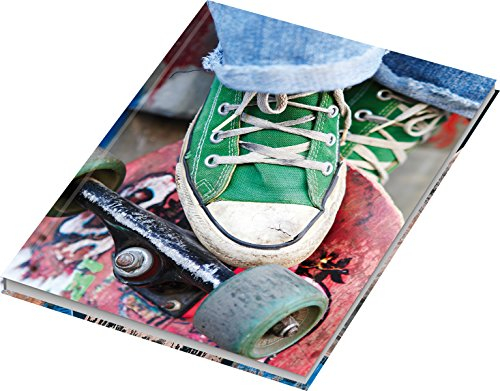 RNK 46734 - Notizbuch Skater, DIN A5, blanko, 96 Blatt, 70 g/m², 1 Stück
