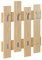 HOCUS PICUS | Holz Wave Kleiderständer | Kleiderbügel, Kleiderschrank für Mäntel, Kleiderstangen für Eingang, Schlafzimmer | 81 x 64 cm | Eiche