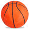 Relaxdays 2 x Basketball, griffige Oberfläche, für drinnen & draußen, Ventil, Gummi, Training, Jugendliche, Größe 7, orange