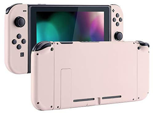eXtremeRate Carcasa con Botones para Nintendo Switch - Funda Protectora de Reemplazo para Joycons y Consola, Shell de Bricolaje con Teclas para Nintendo Switch Accesorios (Rosa)