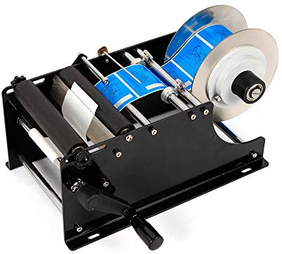 Etiquetadora manual, máquina de etiquetado de botellas redondas 30 veces/minuto, adecuado para botellas de plástico, botellas de vidrio