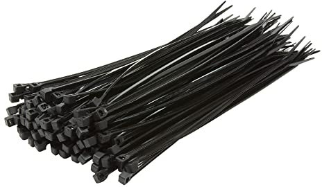 LogiLink KAB0001B - Kabelbinder, PA66, 100 Stk., schwarz, B: 2,5 mm, L: 100 mm