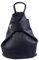 SH Leder Leichter echt Leder Damenrucksack CityRucksack Daypack Frauen Rucksack in Genarbt Rindleder 29x34cm Pamela G2517 (Dunkel Blau)
