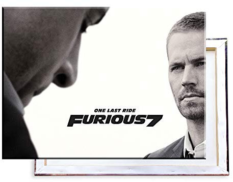 Unified Distribution Fast and Furious 7-80x60 cm Kunstdruck auf Leinwand • erstklassige Druckqualität • Dekoration • Wandbild