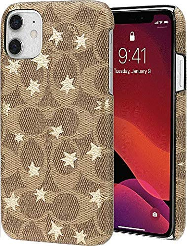 COACH Schutzhülle für iPhone 11 Pro (Khaki/Gold Folie Sterne, iPhone 11 Pro 5,8 Zoll)