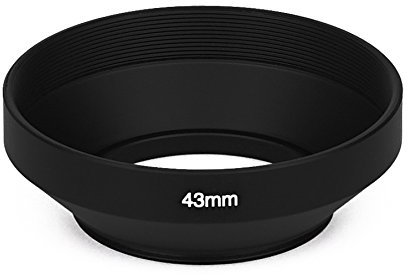 Weitwinkel 43mm Gegenlichtblende Sonnenblende Universal Streulichtblende 43 mm