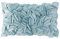 KINGROSE Handgefertigter 3D-Kissenbezug mit floralem Akzent, weicher Kissenbezug, wunderschöner Kissenbezug für Sofa, Couch, Bett, Heimdekoration, 30,5 x 50,8 cm, Samt, hellblau