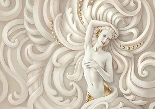 Fototapete 3D Effekt Vliestapete Dreidimensionale Geprägte Schönheit Engel Engel Sexy Frau Tapeten Wand Wallpaper Wandbilder Wanddeko 250x175cm