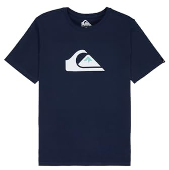 Quiksilver Boys Comp Logo Yth T-Shirt, Blue, 10 Years EU