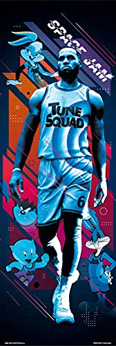 Looney Tunes Tür-Poster Space Jam 2 - James Lebron Plakat | Bild 158x53 cm