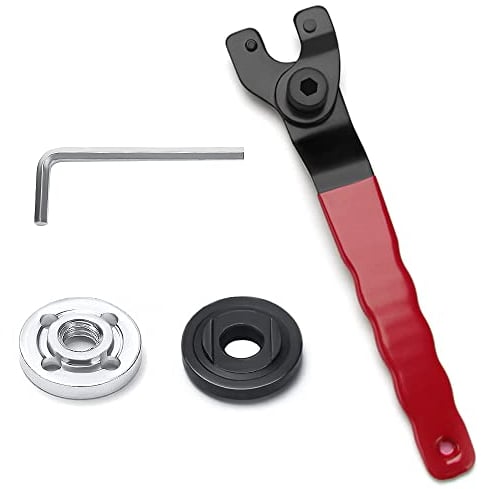 VooGenzek Angle Grinder Spanner, 10-52mm Adjustable, Red Black