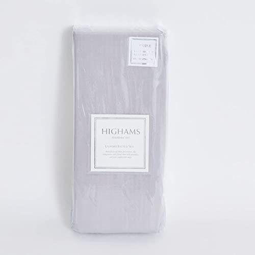 Highams Fitted Sheet Superking Size Silver Grey, Easy Care Soft Polycotton Bed Sheet Deep Pocket Shrinkage & Fade Resistant Dyed Bottom Sheets, 180 x 200cm