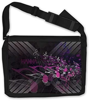 DRUC KLAUS Personalisierte Notentasche Musik – Tasche für Noten mit individuellem Namen, Musiktasche für Schuler & Erwachsene, ideal als Geschenkidee