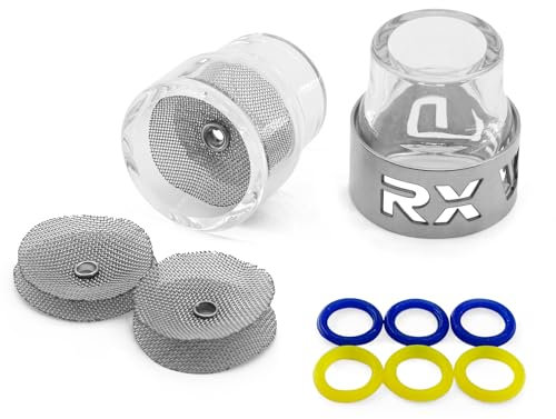 RX WELD 12 Stück #12 Tig-Becher-Set mit Titan-Abdeckung, WIG-Schweißbecher