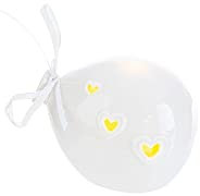 bomboniera LED a Forma di Palloncino Varie Misure e Colori BOMBONIERE Fai da Te Palloncini LED (Porcellana Bianca 7x8x6cm)