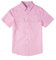 Tronjori Chemise tissée décontractée boutonnée à manches courtes pour garçon avec deux poches, rose, 10