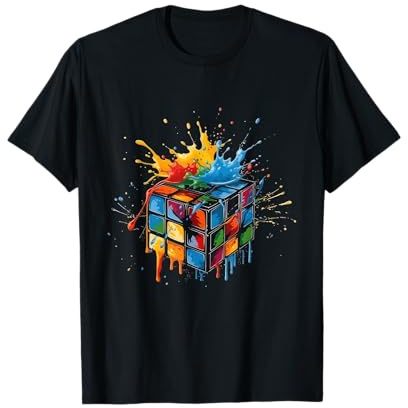 Schmelzender Zauber Würfel 70er 80er 90er T-Shirt
