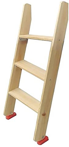 39in/49in/59in Scala da Letto in Legno con Ganci, Stanza dei Bambini/Dormitorio/Scala a Castello per Camper, Scala per Letto a Soppalco Resistente per Bambini/Adolescenti/Ragazzi/Ragazze, Carico 330