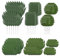 Relaxdays Tropische Blätter 72er Set, künstliche Monstera, Farn-& Palmenblätter, Partydeko Dschungel & Safari, grün
