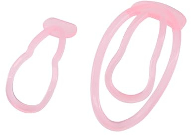 2 PCS Fufu Clip Cock Cage Sissy Peniskäfig,Männer Nachahmung Weiblich Trainer Peniskäfig Training Clip,BDSM Vaginal Cock Cage Sex Spielzeug für die Männer (Rosa)