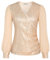 GRACE KARIN Damen Leichte Casual Top Frauen Glizter Pailletten Blusetop Langarm Retro Kostüm Oberteile Festival Party Club Top Gold XL