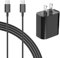 6.6 Ft USB C Fast Charger Cable Fit for Samsung Galaxy Tab A9+ Plus SM-X210, SM-X215, SM-X216 5G Tablet 20W Type C Charging Block Adapter with C to C Power Cord (Black)