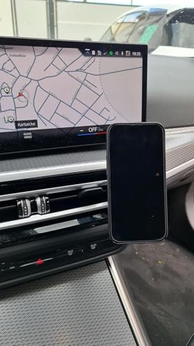 Generisch RS-Mount, fahrzeugspezifischer Handyhalter passend für BMW 2er/3er/4er G-Modelle Facelift ab 2022 mit Curved Display, Made in Germany (Magnethalterung 360° dreh-/schwenkbar)