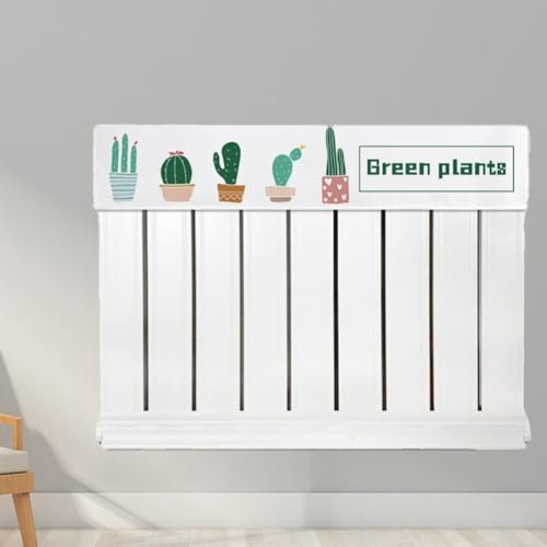 Housse anti-poussière pour radiateur, empêche l'accumulation de poussière sur le radiateur chauffant, housse décorative verticale douce pour salon, chambre à coucher (180 cm)