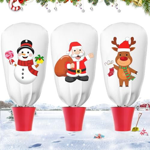 Hyran Voile Hivernage Plante Exterieur, 3 Pcs Voile D'hivernage, Housse Hivernage Plante Exterieur, Housses de Protection pour Plantes, Voile Hivernage Olivier Palmier, 90x110cm