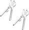 2 Pack Utility Key Multitool, Stainless Steel 6-in-1 Keychain Tool with Bottle Opener, Screwdriver, and Box Cutter for Everyday Carry