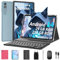 QDDQ Tablet 10 Zoll mit Tastatur, Android 14 Tablet mit 24GB+256GB, 1TB Expand, 8-Core, 8000mAh, 5G WiFi, Widevine L1, GMS, 1280P FHD, 2 in 1 mit Tastatur, Maus, Stylus(Rosa)