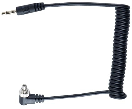 Enwye Black 3.5mm Flash Sync Cord PC Line 30CM Length 105CM Extended Camera Off Camera Flash Connection Cable