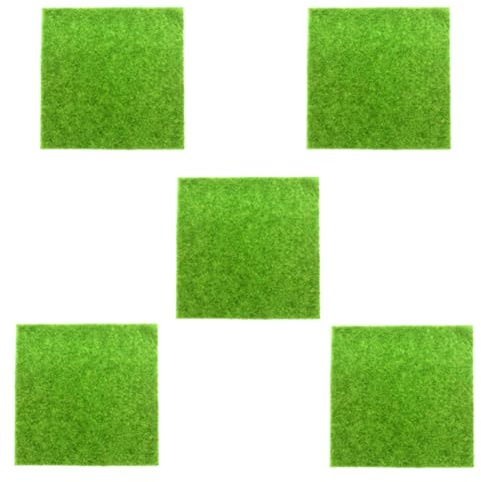 Flaroey Artificial Turf DIY Mini Simulation Flocking Turf Moss Micro-Landscape Plant Landscaping 15x15cm