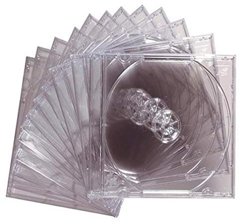 Maxell 190069D CD-360 Replacement CD/Dvd Jewel Boxes Plastic 12 Pack (Clear)