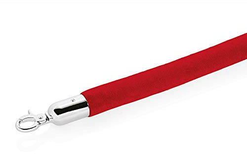 WAS 2205 153 Verbindungstau mit Beschläge Verchromt, Rot, 32cm Durchmesser, 150cm Länge