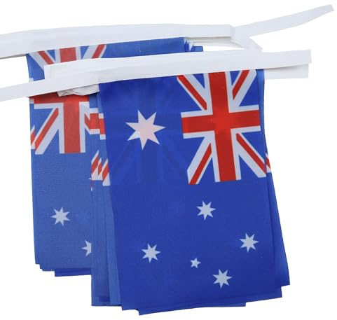 AZ FLAG Australia Bunting 6 m 20 flags Light Polyester 21x15 cm