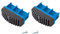 1 Paar Fußstopfen 77x25mm blau Stabilo Krause 211019