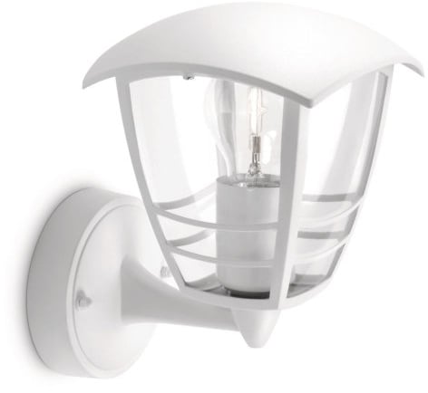 PHILIPS myGarden 153803116 Creek Wandleuchte, 60W, Höhe 23.5 cm, weiß