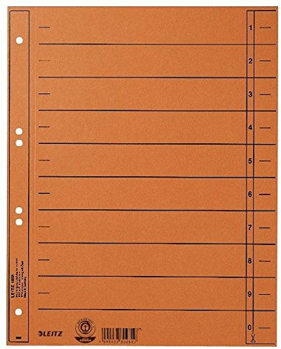 LEITZ Trennblatt A4 orange Überbreit 1658-00-45