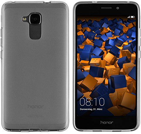 mumbi Coque de protection pour Huawei Honor 5C TPU gel silicone transparent noir