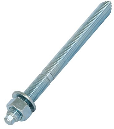 Ankerstangen, Verbundanker, Gewindestangen, verzinkt, M12 x 160mm, 10 Stück