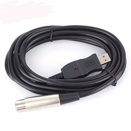 MASUNN 3 m 9 FT USB macho a 3 pines XLR hembra Cable adaptador de micrófono